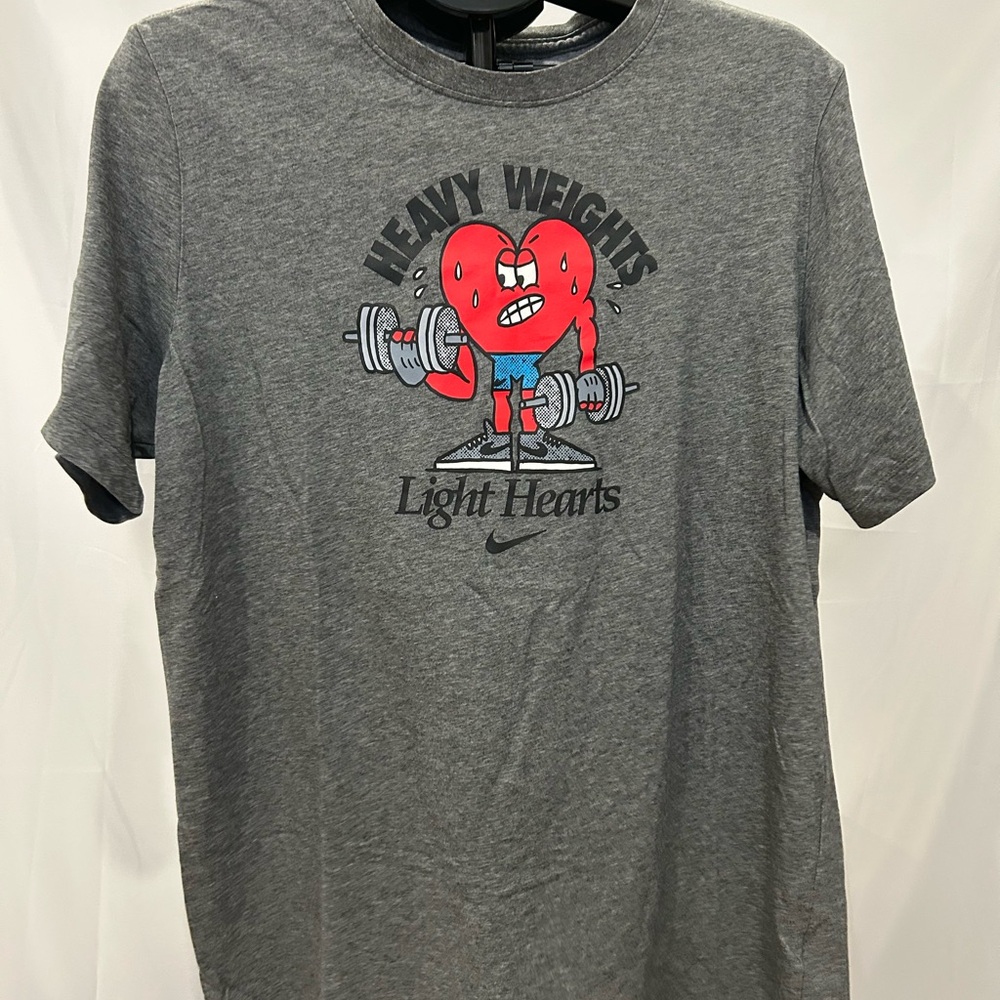 Nike Gray Short Sleeve Tees Casual Comfort